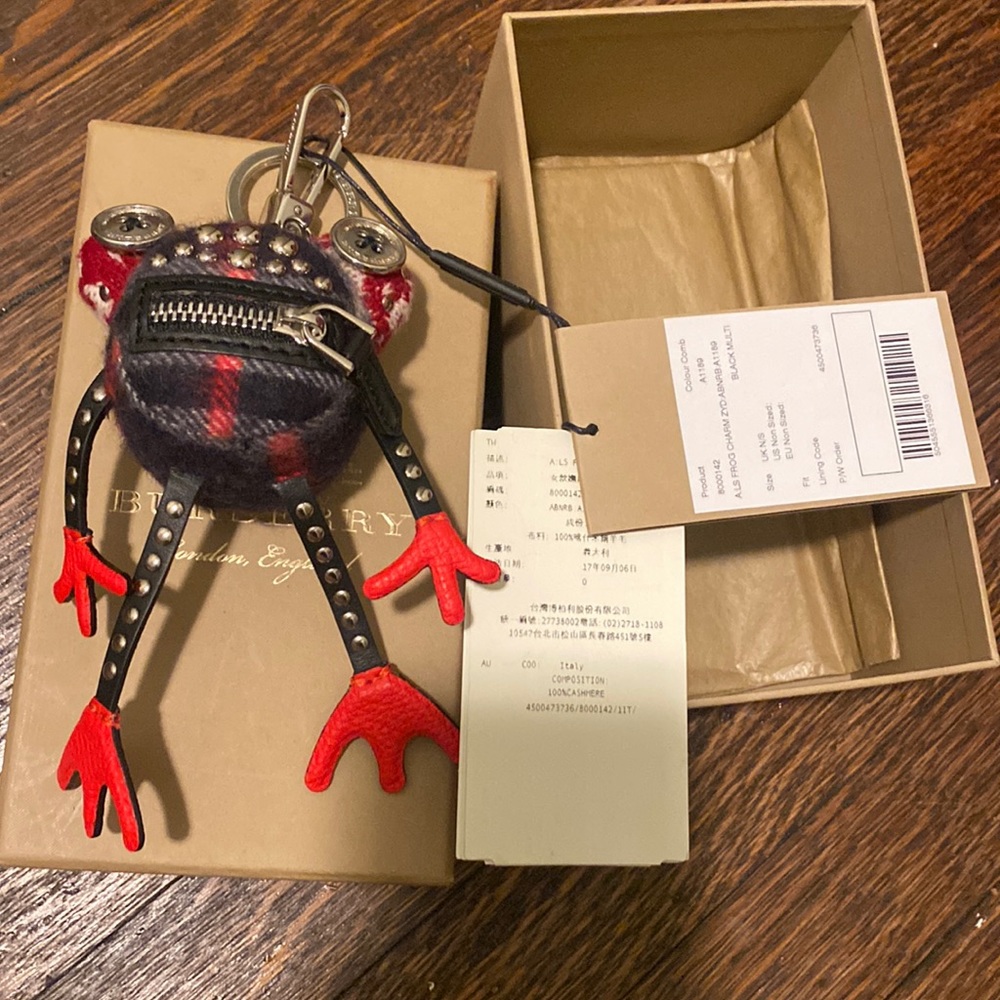 Burberry frog charm